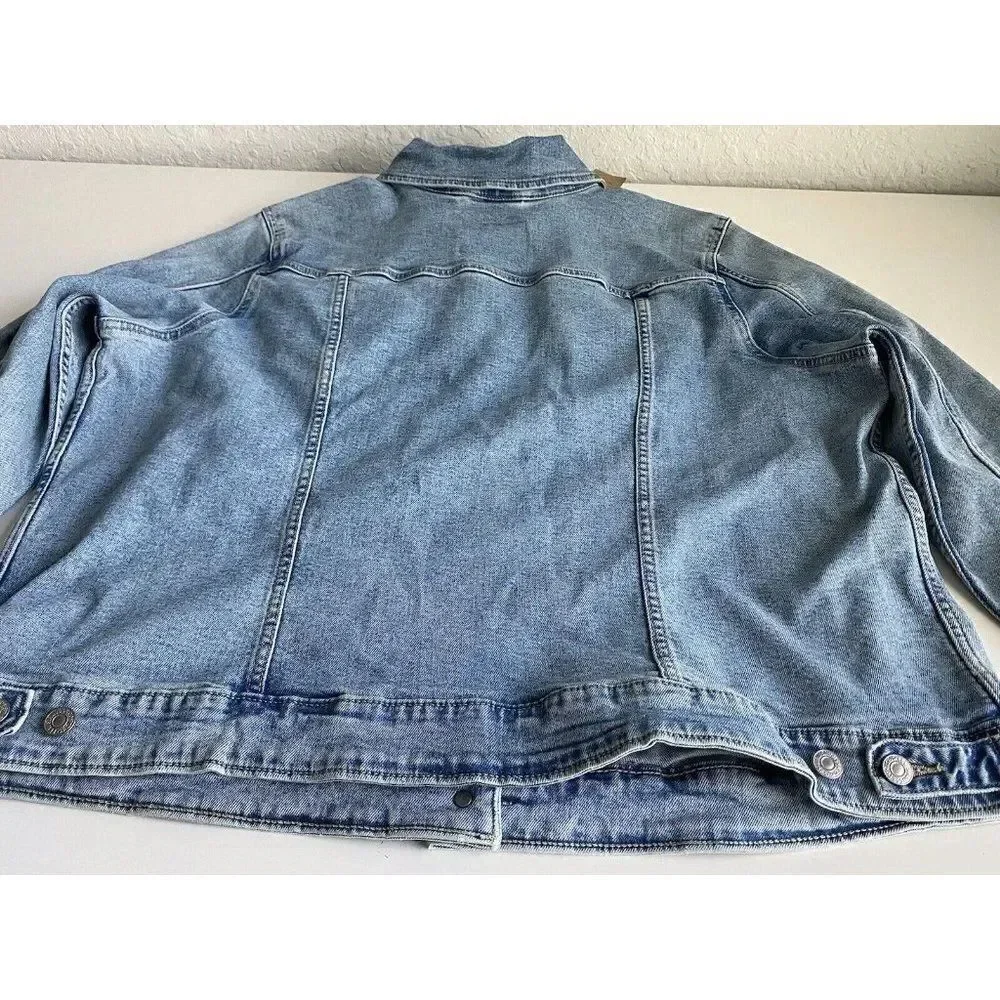 Levi's Women's Plus Size Sz 3X Original Trucker‎ Jacket Denim Medium Wash New